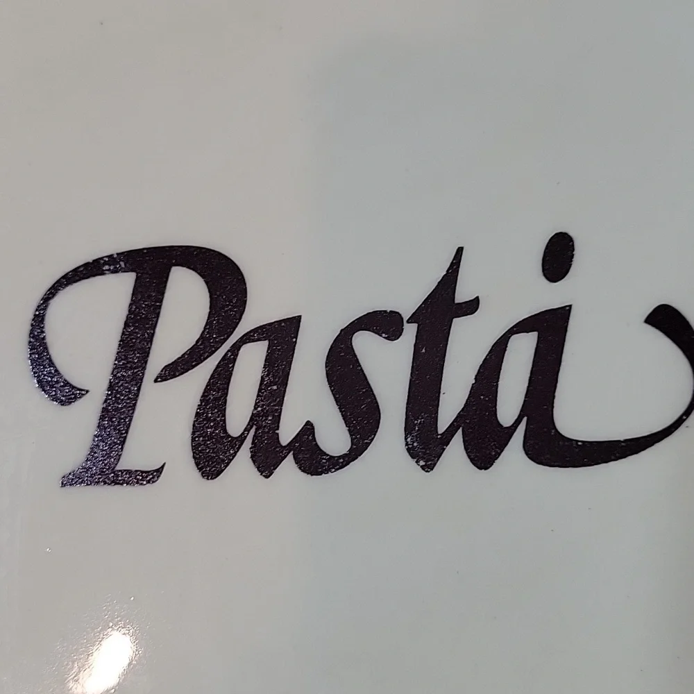 Pasta Bowl OvenProof Made in USA cream brown